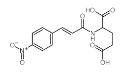 2-[3-(4-nitrophenyl)prop-2-enoylamino]pentanedioic acid Structure
