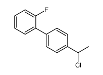 1-(1-chloroethyl)-4-(2-fluorophenyl)benzene结构式