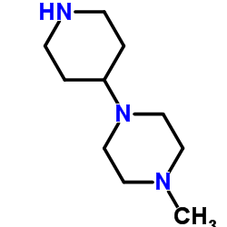 1-Methyl-4-(4-piperidinyl)piperazine structure