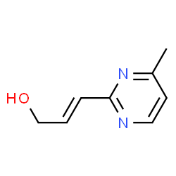 2-Propen-1-ol, 3-(4-methyl-2-pyrimidinyl)-, (2E)- (9CI) Structure