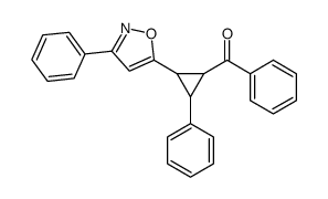 phenyl-[2-phenyl-3-(3-phenyl-1,2-oxazol-5-yl)cyclopropyl]methanone Structure