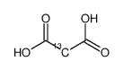 Malonic acid-2- 13C Structure