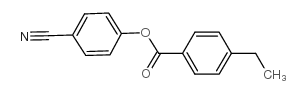乙基苯甲酸对氰基苯酚酯结构式