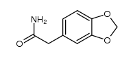 2-(2H-1,3-苯并二氧戊环-5-基)乙酰胺结构式