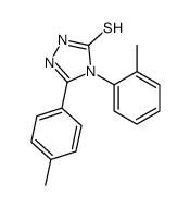 4-(2-methylphenyl)-3-(4-methylphenyl)-1H-1,2,4-triazole-5-thione结构式
