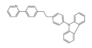 9-[4-[2-(4-pyridin-2-ylphenyl)ethyl]phenyl]carbazole Structure