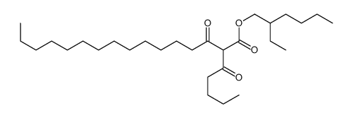 2-ethylhexyl 3-oxo-2-pentanoylhexadecanoate Structure