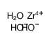 zirconium(4+),tetrahydroxide,hydrate Structure
