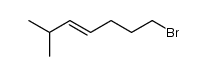 (E)-7-bromo-2-methyl-3-heptene结构式
