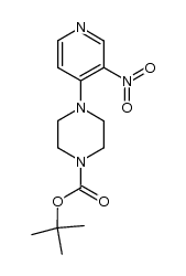 tert-Butyl 4-(3-nitropyridin-4-yl)piperazine-1-carboxylate Structure