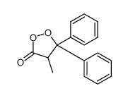 4-methyl-5,5-diphenyldioxolan-3-one Structure