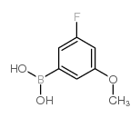 3-氟-5-甲氧基苯硼酸结构式