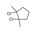1,2-dichloro-1,2-dimethylcyclopentane Structure