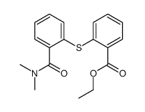 ethyl 2-[2-(dimethylcarbamoyl)phenyl]sulfanylbenzoate Structure