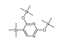 trimethyl-(5-trimethylsilyl-2-trimethylsilyloxypyrimidin-4-yl)oxysilane结构式