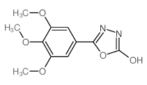 1,3,4-Oxadiazol-2(3H)-one,5-(3,4,5-trimethoxyphenyl)-结构式