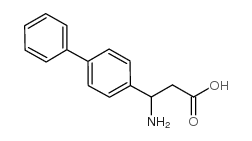 3-AMINO-3-BIPHENYL-4-YL-PROPIONIC ACID结构式