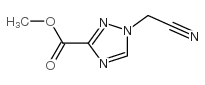 (9ci)-1-(氰基甲基)-1H-1,2,4-噻唑-3-羧酸甲酯结构式