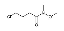 4-氯-N-甲氧基-N-甲基丁酰胺结构式