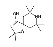 2,2,7,7,9,9-hexamethyl-1-oxa-3,8-diazaspiro[4.5]decan-4-one结构式