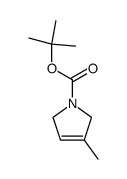 3-甲基-2,5-二氢-1H-吡咯-1-甲酸叔丁酯结构式