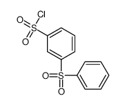 3-(benzenesulfonyl)benzenesulfonyl chloride Structure