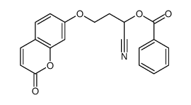 [1-cyano-3-(2-oxochromen-7-yl)oxypropyl] benzoate结构式
