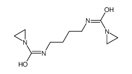N,N'-Tetramethylenebis(1-aziridinecarboxamide)结构式