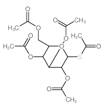 b-D-Galactopyranose, 1-thio-,1,2,3,4,6-pentaacetate结构式