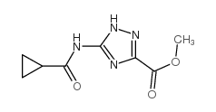 5-[(环丙基羰基)氨基]-1H-1,2,4-噻唑-3-羧酸甲酯结构式