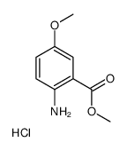 Methyl 2-amino-5-methoxybenzoate hydrochloride (1:1) Structure