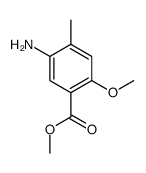 5-氨基-2-甲氧基-4-甲基苯甲酸甲酯结构式