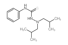 1-(bis(2-methylpropyl)amino)-3-phenyl-thiourea Structure