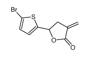5-(5-bromothiophen-2-yl)-3-methylideneoxolan-2-one结构式