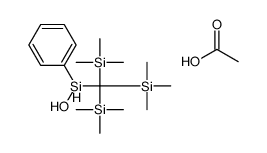 acetic acid,[[hydroxy(phenyl)silyl]-bis(trimethylsilyl)methyl]-trimethylsilane Structure