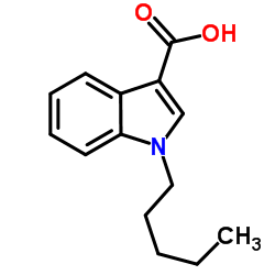 1-戊基-1H-吲哚-3-羧酸结构式
