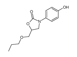 3-(4-hydroxyphenyl)-5-(propoxymethyl)-1,3-oxazolidin-2-one Structure