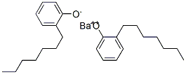 Phenol, heptyl-, barium salt Structure