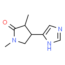 2-Pyrrolidinone,4-(1H-imidazol-4-yl)-1,3-dimethyl- (9CI) Structure