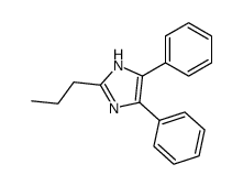 2-n-propyl-4,5-diphenyl-1H-imidazole结构式