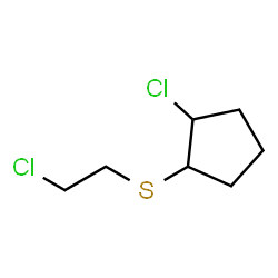Sulfide, 2-chlorocyclopentyl 2-chloroethyl (5CI) Structure