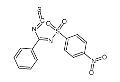 N-(4-Nitro-benzensulfonyl)-benzimidoyl-isothiocyanat Structure