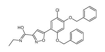 5-(2,4-双(苄氧基)-5-氯苯基)-n-乙基异噁唑-3-羧酰胺结构式