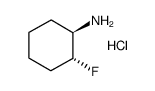 反式-2-氟环己胺盐酸盐结构式