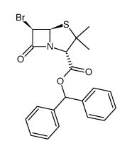 benzhydryl 6β-bromopenicillanate Structure