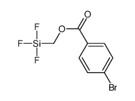 trifluorosilylmethyl 4-bromobenzoate Structure