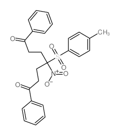 4-(4-methylphenyl)sulfonyl-4-nitro-1,7-diphenyl-heptane-1,7-dione Structure