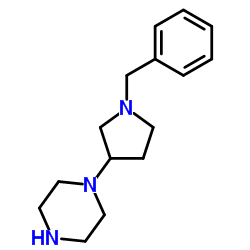 1-(1-苄基吡咯烷-3-基)-哌嗪结构式