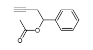 acetic acid 1-phenyl but-3-ynyl ester结构式