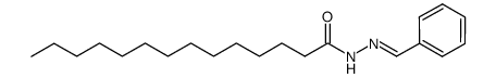 N'-(benzylidene)tetradecanoic acid hydrazide Structure